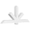 Ekena Millwork Kennewick Architectural Grade PVC Gable Bracket, 84"W x 35"H x 6"D x 6"F, 10/12 Pitch GBP084X35X0606KEN00 - alternate 1